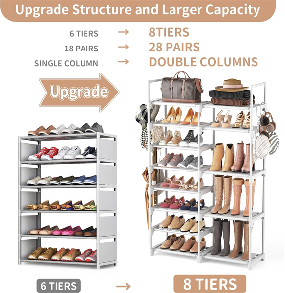shoe rack without cover